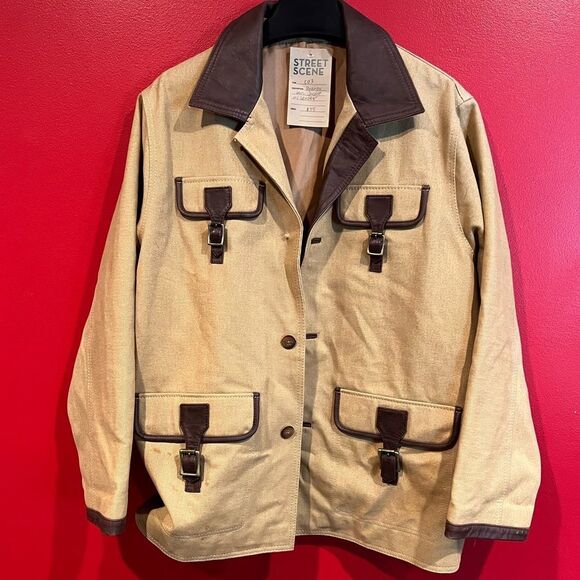 Women's Vintage Arandu Utility Leather Jacket - Picture 4 of 17